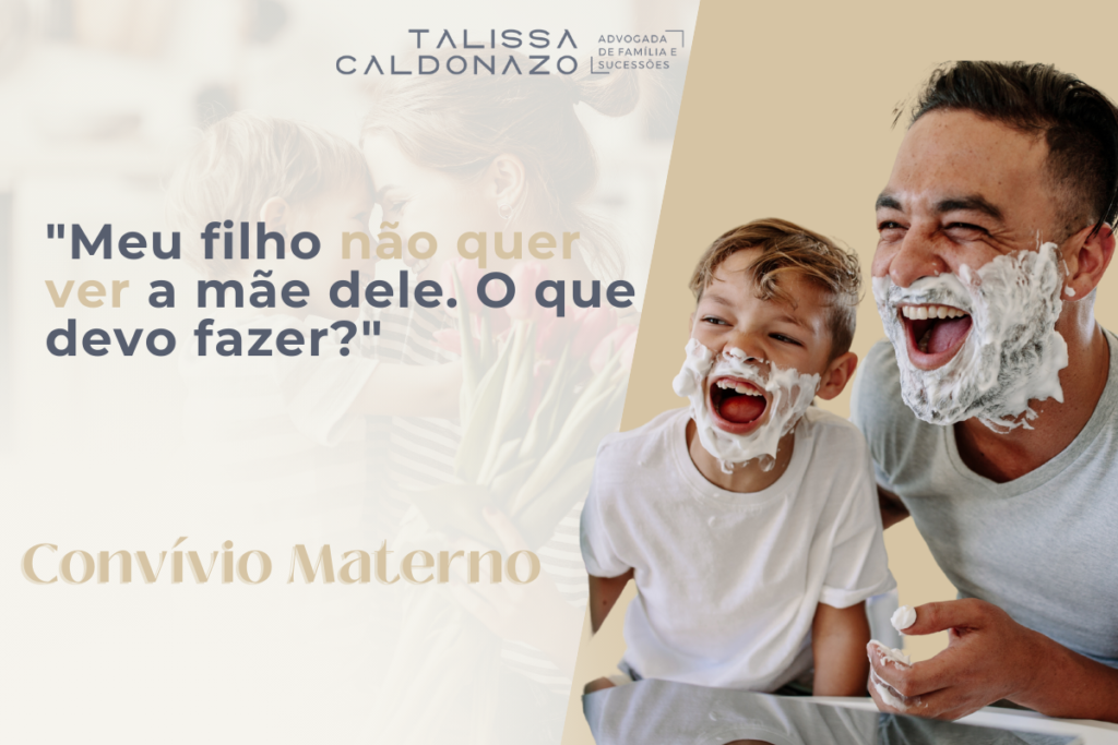 Meu filho não quer ver a mãe dele. O que devo fazer Neste artigo um advogada em Campinas aborda um tema muito recorrente sobre convívio familiar no Direito de Família, envolvendo a visitação dos pais ao filho - Dra. Talissa Caldonazo Advogada especialista em Direito de Família e Sucessões em Campinas/SP